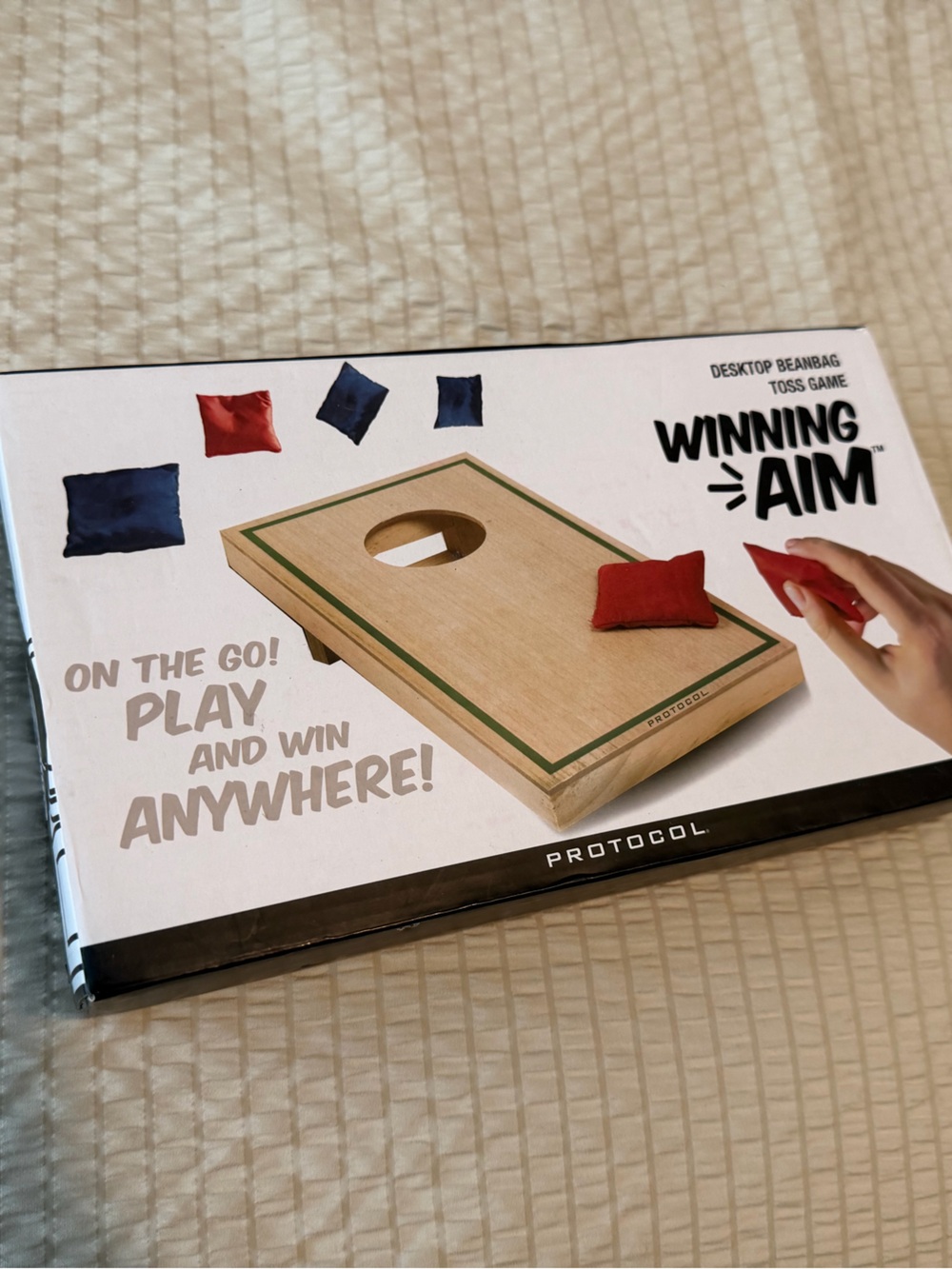Never Used - Winning Aim Portable Cornhole Game